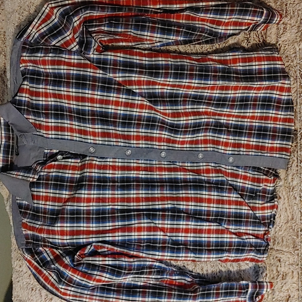 Yishion Men's checkered Shirt xl